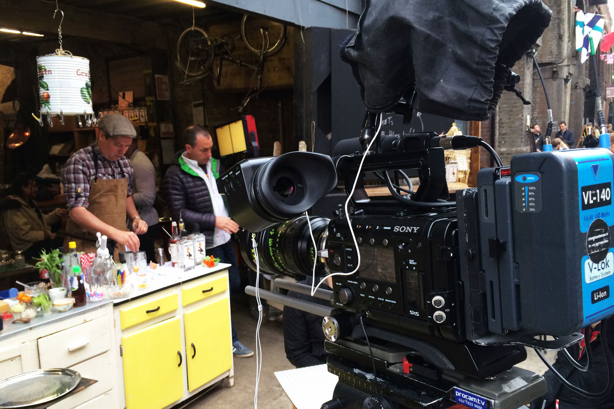 on location on a London production service